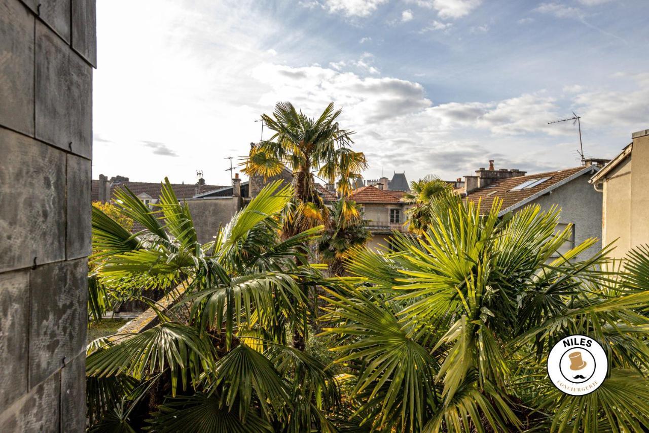 L'Haussmann, Rare, Appartement Vue Chateau Et Palmiers Pau Exterior photo